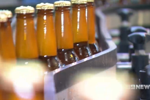 A bottle of beer weighs less than 20 years ago because manufacturers were using less glass.