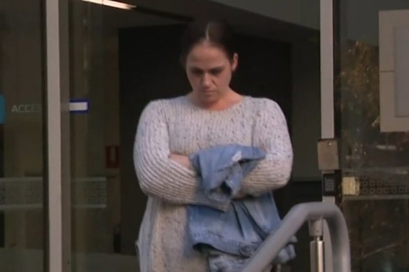Monique Ellen Burton outside court on Thursday.