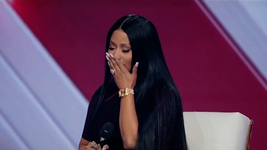 Nicki Minaj at the Turning Point USA conference.