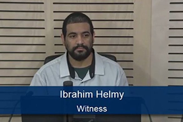 Sacked Transport for NSW official Ibrahim Helmy appears in the witness box at the ICAC inquiry.