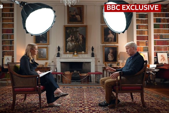 Earl Charles Spencer made his latest statement to the BBC at his Althorp estate.