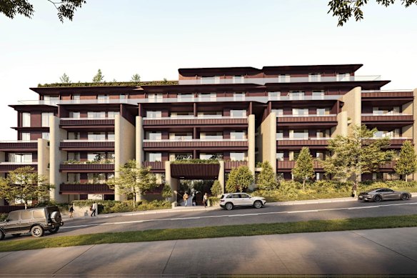 A concept image of the development planned at Rangers Avenue and Brierley Street in Mosman.