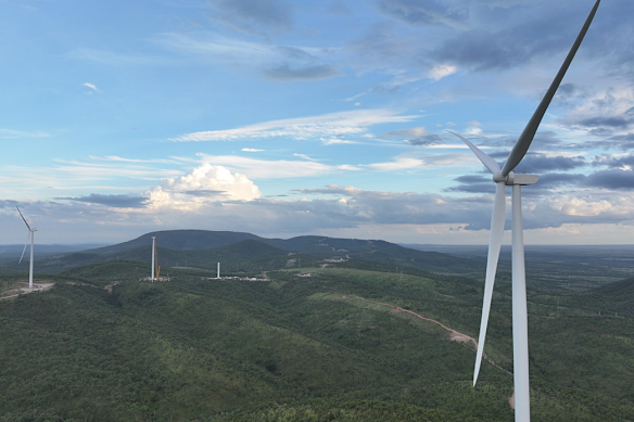 A 27-year-old worker has died at a central Queensland wind farm shortly before midday on Wednesday. 