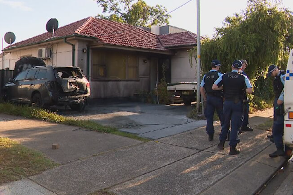 An SUV and home were damaged in the Toongabbie firebombing.