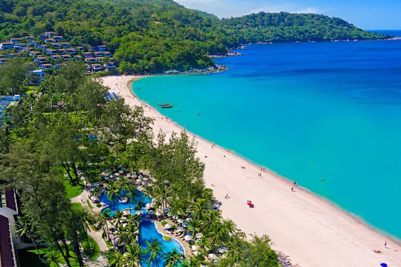 Katathani Phuket Beach Resort has its own water park.