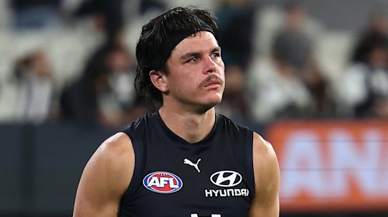 Elijah Hollands after the loss to the Magpies last Thursday night.