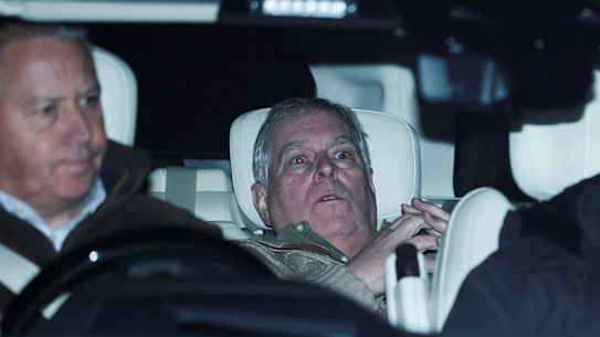 Andrew Mountbatten-Windsor leaves policy custody.