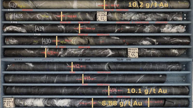 Aureka unveils thick Victorian gold hits with grade