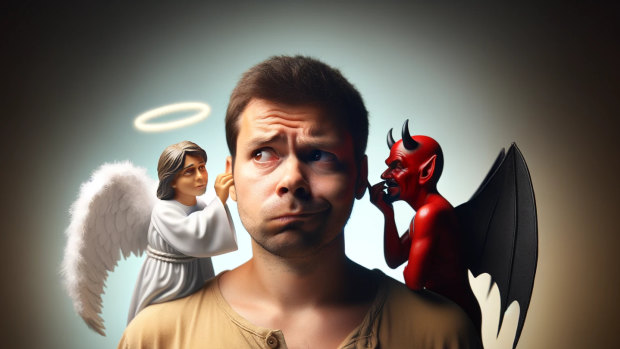 When considering an investment, do you listen to the angel or the devil?