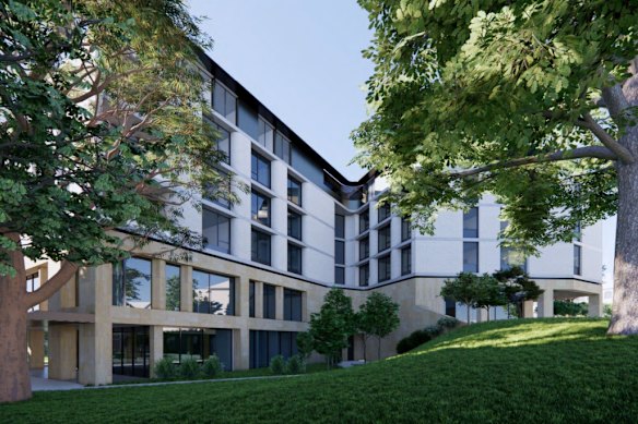 A concept image of the development, which is expected to take two years to build.