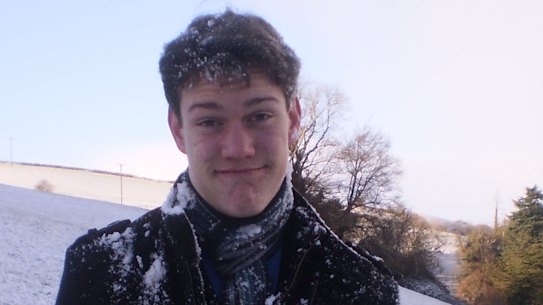 Liam Heitmann-Ryce-LeMercier, aged 14, in Totnes, Devon. 