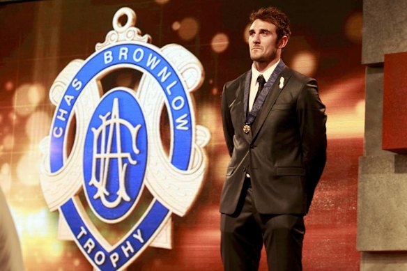 Watson on Brownlow night in 2012. 