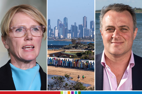 Kooyong independent MP Zoe Daniel and Liberal challenger – and former MP – Tim Wilson