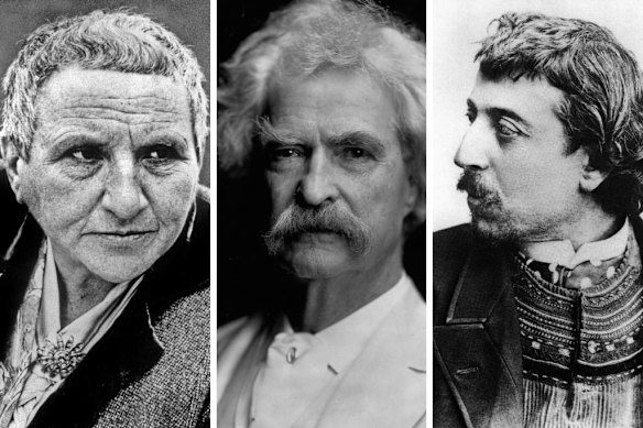 Among the biographies landing this year will be fresh takes on the lives of, (from left) Gertrude Stein, Mark Twain and Paul Gauguin.