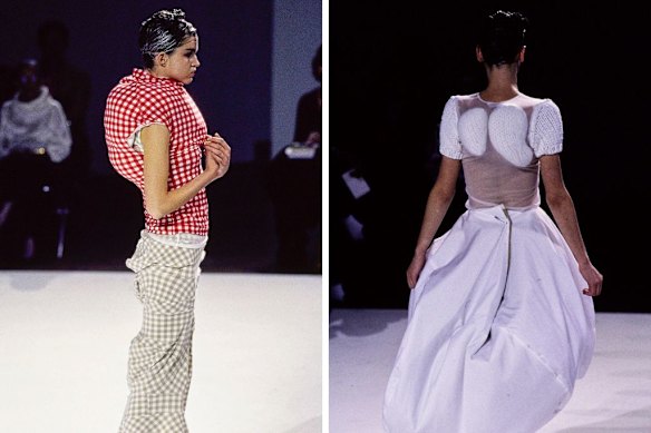 Tops and skirts from Comme des Garçons’ Body Meets Dress - Dress Meets Body collection, spring-summer 1997. 