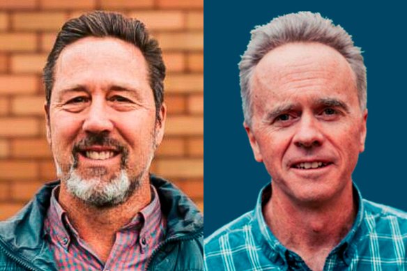 Pastor Steven Doust (left) and Pastor Roger Burgess were accused in parliament of covering up child sex abuse.