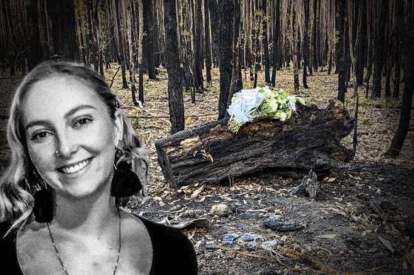 The body of Hannah McGuire was found in her burnt-out car in bushland near Ballarat in April 2024.
