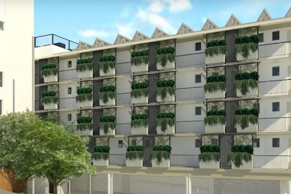 An artist’s impression of the proposed redevelopment. 