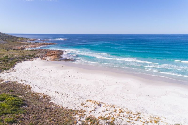 Sea-changers have been drawn to Tasmanian towns such as Bicheno.