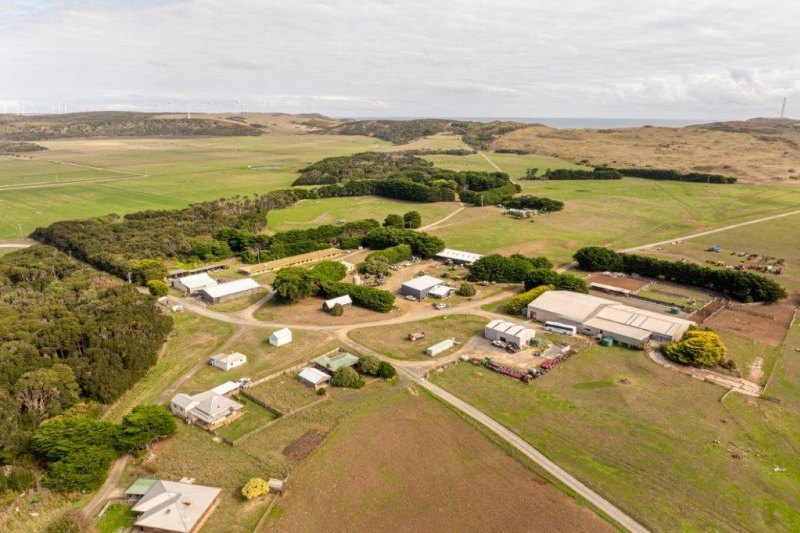 The offering of Woolnorth includes a homestead complex and numerous sheds and outbuildings.