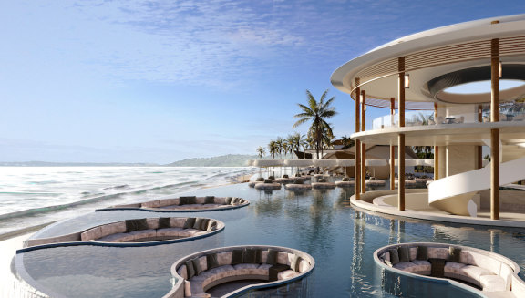 The render for the Fiji resort being planned by Chiodo Corporation. 