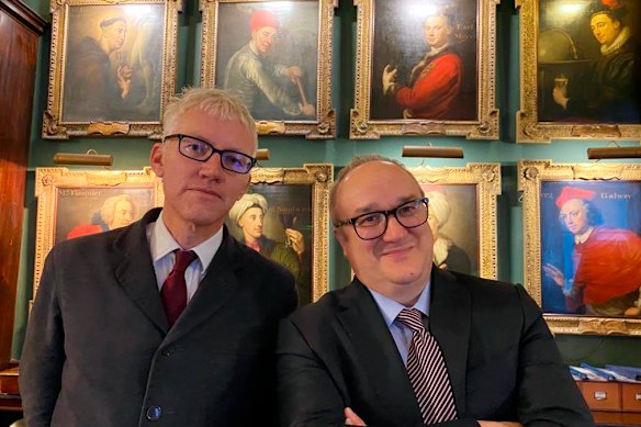 Tom Holland (left) and Dominic Sandbrook, hosts of the popular The Rest Is History podcast.