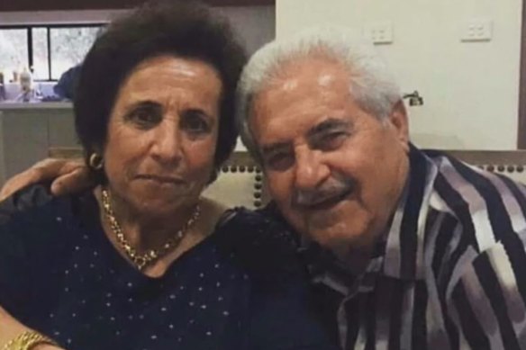 Kalim Saliba and wife Shahidy, who was injured in the attack.