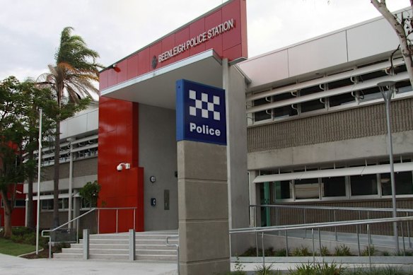 The family arrived at Beenleigh Police Station following the crash.