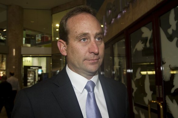 Chris Spence arriving at ICAC  in May 2014. 