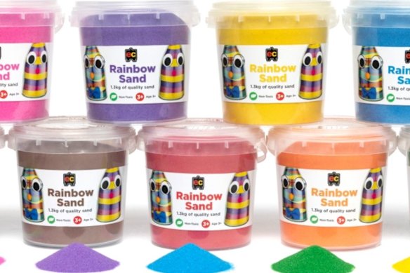 The 1.3kg EC Rainbow Sand was included in the recall.