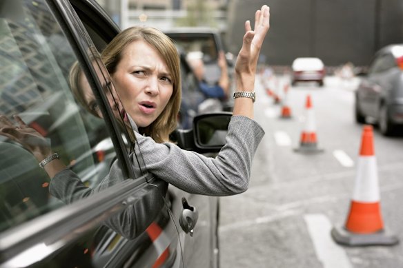 Road rage is the norm in Melbourne.