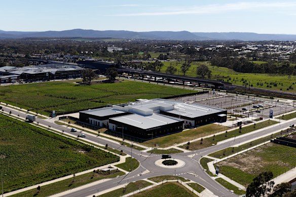 An aerial view of the Mernda Community Hospital.