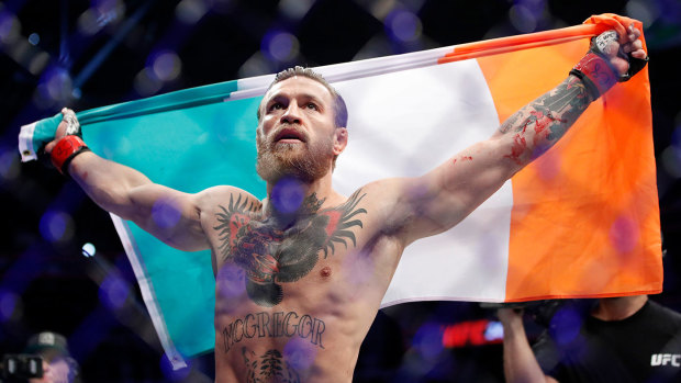Donald Trump praised mixed martial arts fighter Conor McGregor, saying he liked his tattoos.