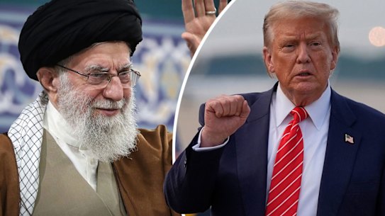 Iranian Supreme Leader Ali Khamenei and US President Donald Trump.