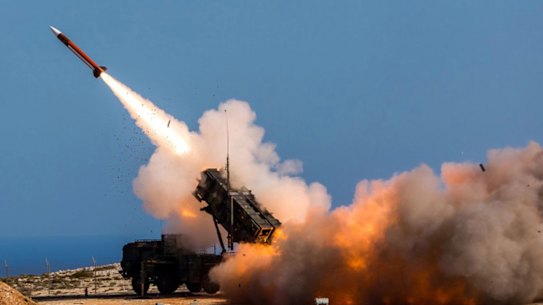 The US-designed Patriot air-defence missile system.