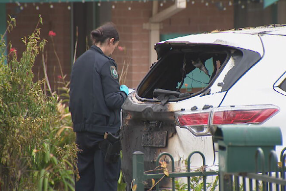 A car was set ablaze in Cabramatta on Thursday morning.