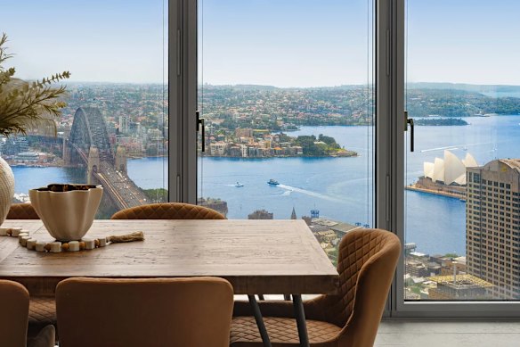 Yan Zhang, who bought a penthouse in Barangaroo for $141.55 million in cash, may get a new neighbour – an apartment in the complex has been listed with a price guide of $13.99 million. 