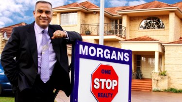 Mr Morgan worked as a real estate agent after leaving the police force. 