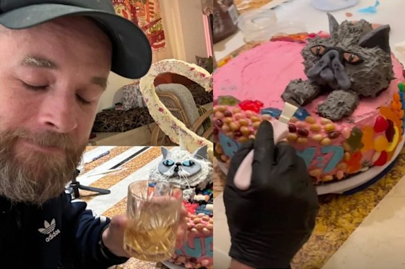 Hamish Blake’s cake nights attract millions of viewers on Instagram. 