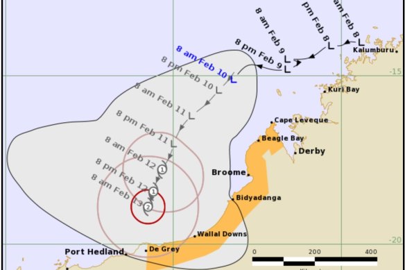 The tropical low off the WA coast could become a cyclone by Wednesday.
