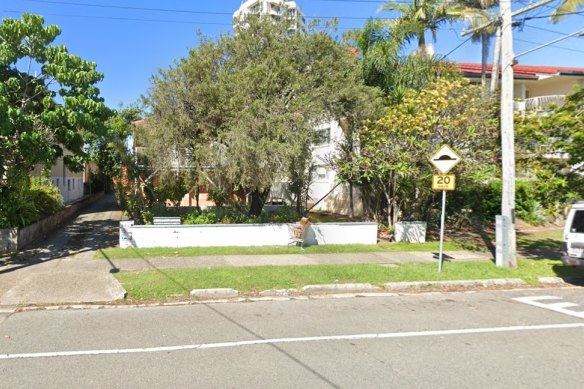 The unit block on Peninsula Drive, Surfers Paradise, where the violence broke out.