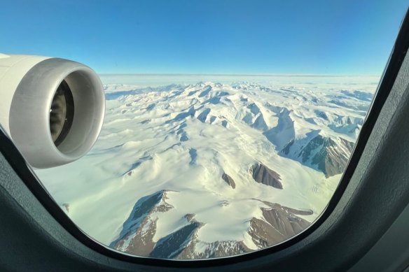 Flight over Antarctica.