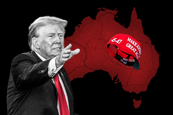Donald Trump’s support in Australia is on the rise.