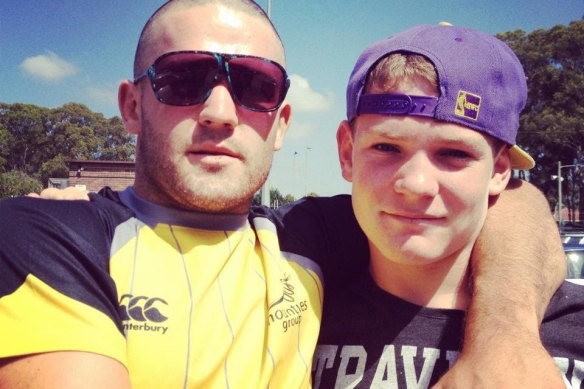 Older brother Jarred (left) and Liam Martin.