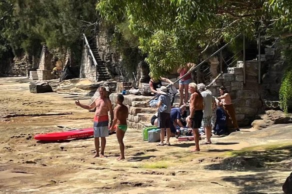 A woman has been attacked by a shark at Gunyah Beach and suffered a serious leg injury.