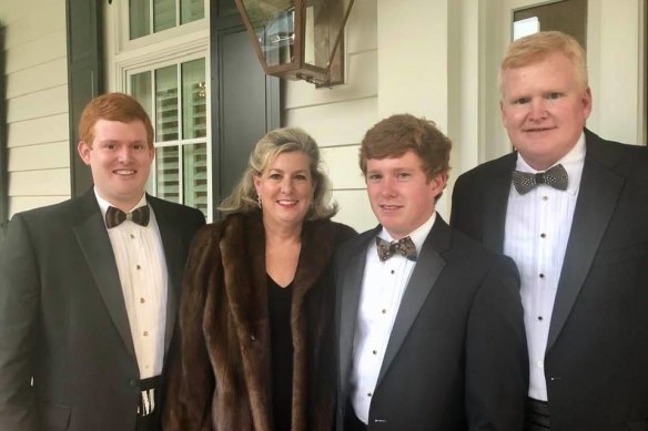 The Murdaugh family, from left, Buster, Maggie, Paul, and Alex.