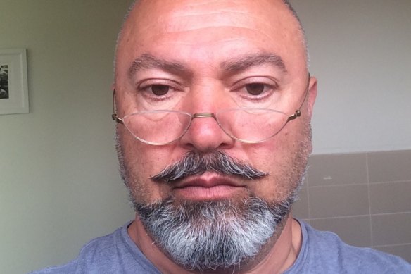 Irvin Mirzaiyan is accused of stickering anti-Israeli messages around Sydney.