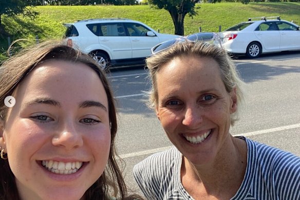 Josie Baff with her 2021 mentor Susie O’Neill.