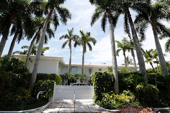 Jeffrey Epstein&rsquo;s home in Palm Beach, Florida.