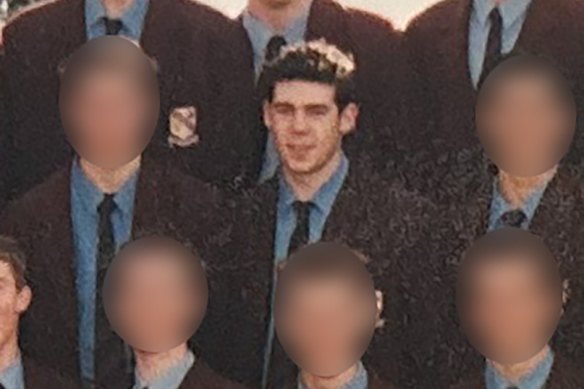 Peter Kontista in his St Gregory’s College Campbelltown school photo.